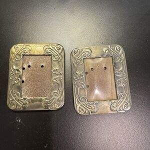 Vintage Lillian Vernon Miniature Silverplate Picture Frame 3" x 2.5" Set Of 2